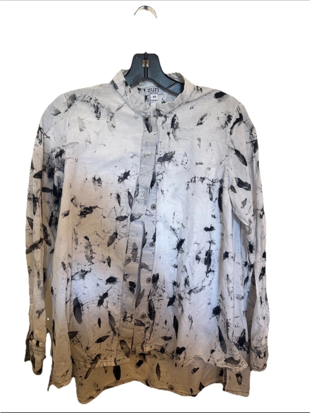 Zuri Made In Kenya 100% Cotton Button Up Long Sleeve Shirt XS
